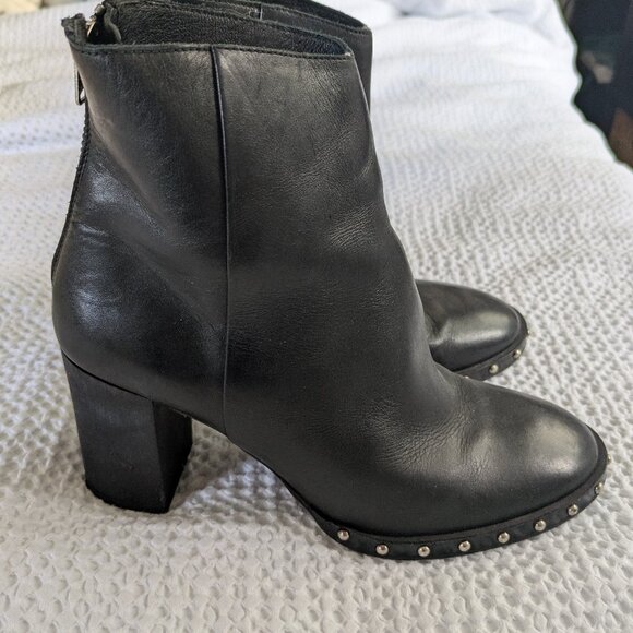 All Saints heeled boots size 38 - Picture 1 of 5